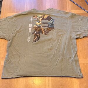 Stone Island Khaki Graphic Tee